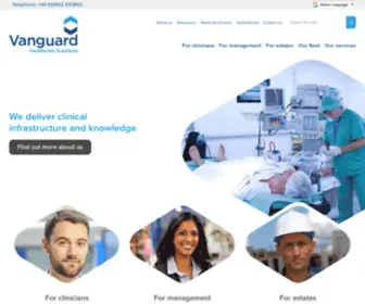 Vanguardhealthcare.co.uk(Vanguard Healthcare Solutions) Screenshot