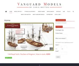 Vanguardmodels.co.uk(Quality wooden ship kits and fittings) Screenshot