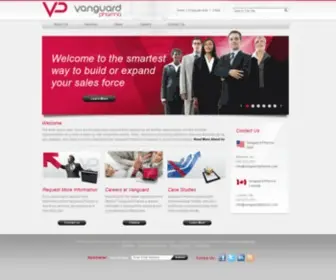 Vanguardpharma.com(Build or Expand Your Pharmaceutical Sales Force) Screenshot