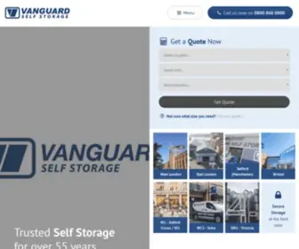 Vanguardstorage.co.uk(Self Storage in London) Screenshot