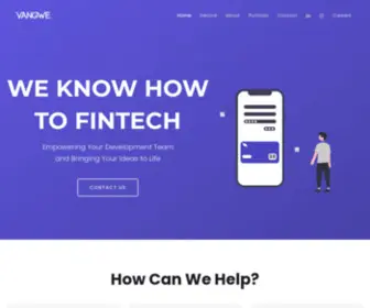 Vangwe.com(Tech for the Fintech Industry) Screenshot