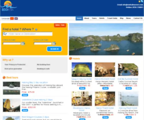 Vanhaitourism.com(Van Hai Halong hotel) Screenshot