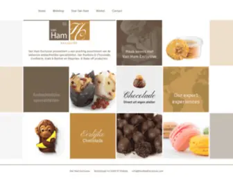 VanhamGroothandel.nl(De Chocolade Leverancier) Screenshot