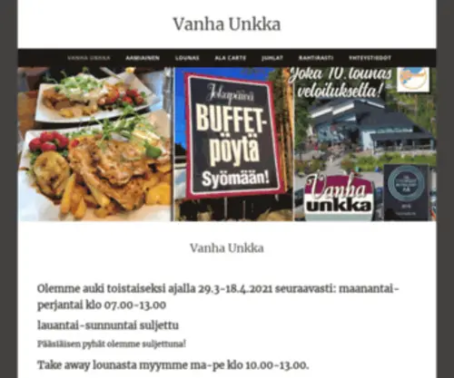 Vanhaunkka.fi(Tervetuloa) Screenshot