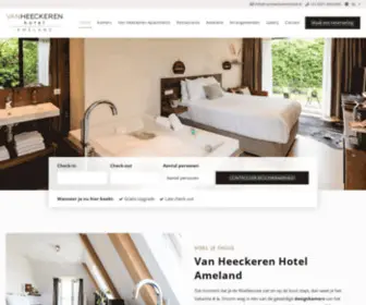 Vanheeckerenhotel.nl(Van Heeckeren Hotel Ameland) Screenshot