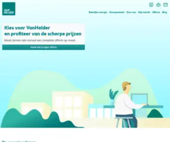 Vanhelder.nl(Zakelijk Energie besparing) Screenshot