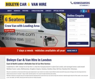 Vanhire-London.com(Boleyn Car & Van Hire in London) Screenshot