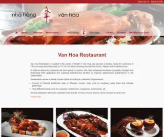 Vanhoarestaurant.com(Van Hoa Restaurant) Screenshot