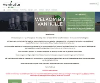 Vanhullebouwcenter.be(Bouwbedrijf Vanhulle) Screenshot