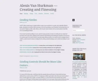 Vanhurkman.com(Alexis van hurkman) Screenshot