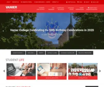 Vaniercollege.qc.ca(Vanier college) Screenshot