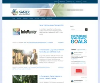 Vanierinstitute.ca(The Vanier Institute of the Family) Screenshot