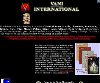 Vaniinternational.com(Associated Natural Stones) Screenshot