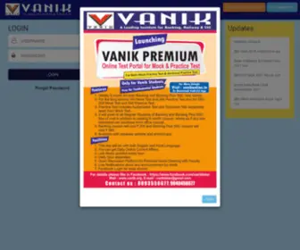 Vanikonline.in(Vanik Premium Login Page) Screenshot