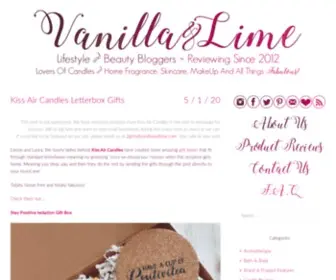 Vanillaandlime.com(Lifestyle & Beauty Bloggers) Screenshot