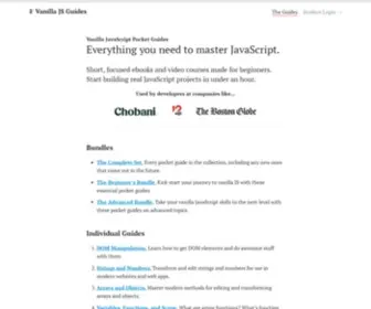 Vanillajsguides.com(Vanilla JS Guides) Screenshot