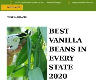 Vanillamiracle.com(Buy best VANILLA BEANS directly from Vanilla Miracle) Screenshot