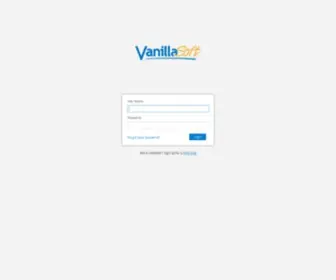 Vanillasoft.net(Customer Login) Screenshot
