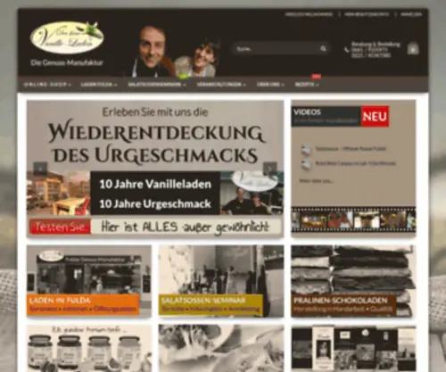 Vanilleladen.de(Der feine Vanilleladen) Screenshot