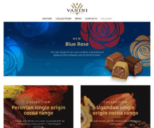 Vaninicioccolato.com(Italian Chocolate) Screenshot