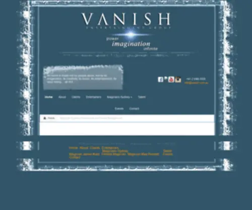 Vanish.com.au(Magician Sydney Entertainers and Event Management) Screenshot