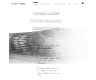 Vanishlasers.com(Laser Tattoo Removal) Screenshot