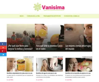Vanisima.com(Cuidado de la piel y tratamientos del cabello) Screenshot
