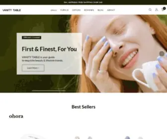 Vanity-Table.com(VANITY TABLE was founded in South Korea and) Screenshot