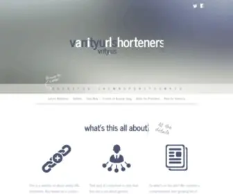 Vanityurlshorteners.com(Vanity URL Shorteners) Screenshot