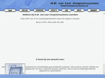 Vanlaarsystems.nl(Van Laar Systems Leerdam) Screenshot