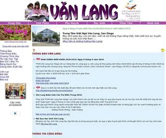 Vanlangsd.org(Trung Tâm Việt Ngữ Văn Lang) Screenshot