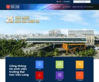 Vanlanguni.edu.vn(VanLang University) Screenshot