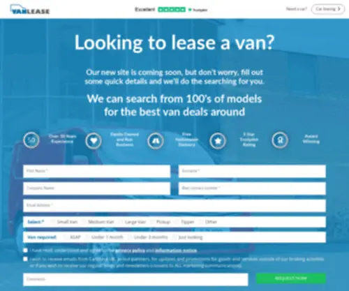 Vanlease.uk.com(Best Personal Van Leasing Company & Business Lease Van Deals UK) Screenshot