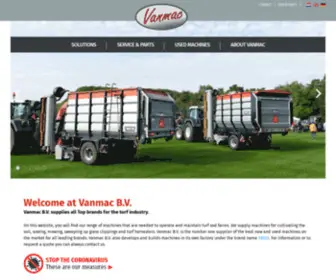 Vanmac.nl(Vanmac Turf Equipment) Screenshot