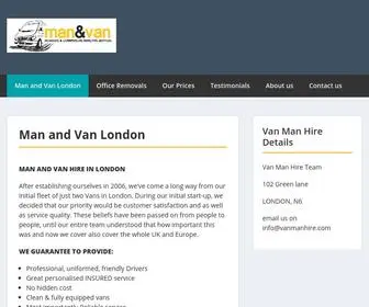 Vanmanhire.com(Man and van Hire in London) Screenshot