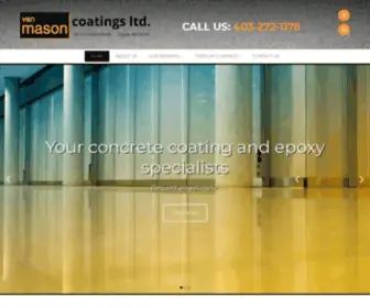 Vanmasoncoatings.com(Van Mason Coatings Ltd) Screenshot