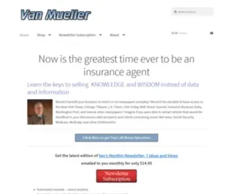 Vanmueller.com(Now is the greatest time ever to be an insurance agent) Screenshot