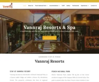 Vannrajresorts.com(Luxury Pench Resorts) Screenshot