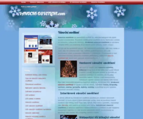 Vanocni-Osvetleni.com(Vánoční osvětlení) Screenshot