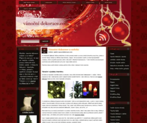 Vanocnidekorace.com(Vánoční dekorace a ozdoby) Screenshot