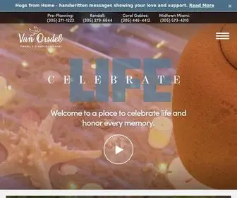 Vanorsdel.com(Van Orsdel Funeral & Cremation Services) Screenshot