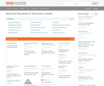 Vanpages.ca(Vancouver Local Business Directory) Screenshot