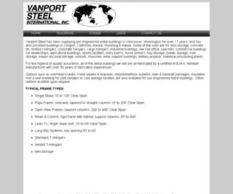 Vanport.com(Vanport Steel) Screenshot