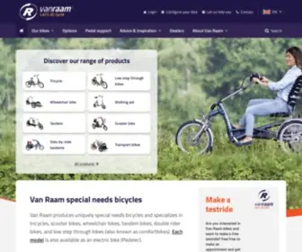 Vanraam.com(Specialist in aangepaste (elektrische)) Screenshot