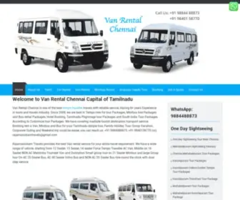 Vanrentalchennai.in(Van Rental in Chennai for Local & Outstation Trips) Screenshot