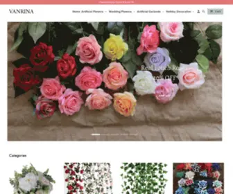 Vanrina.com(Artificial Flowers and Plants) Screenshot