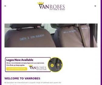 Vanrobes.co.uk(Tailored Seat Covers 'Fit for a King') Screenshot