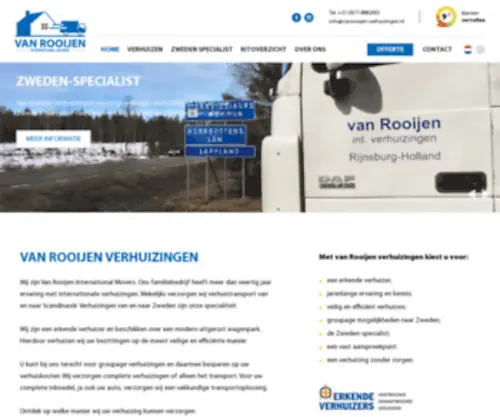 Vanrooijen-Verhuizingen.nl(Nazorgvrije verhuizingen met Van Rooijen) Screenshot