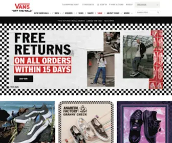 Vans.com.my(Vans Malaysia Official Site) Screenshot