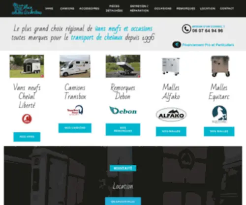 Vansalainguiberteau.com(Vans Chevaux Rhône) Screenshot